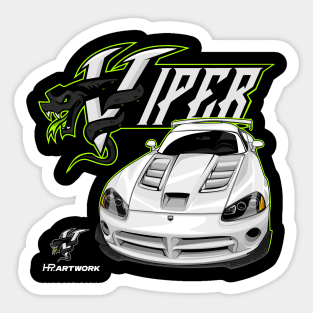 DODGE VIPER SRT 10-WHITE Sticker